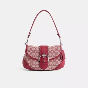 🍒Coach- Restored Soho Flap Bag In Signature Textile Jacquard 🍒